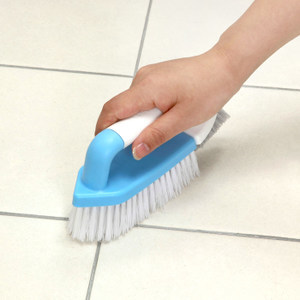 日本AISEN地板清潔刷拆卸雙刷頭衛(wèi)生間刷地刷子縫隙刷地磚清洗刷